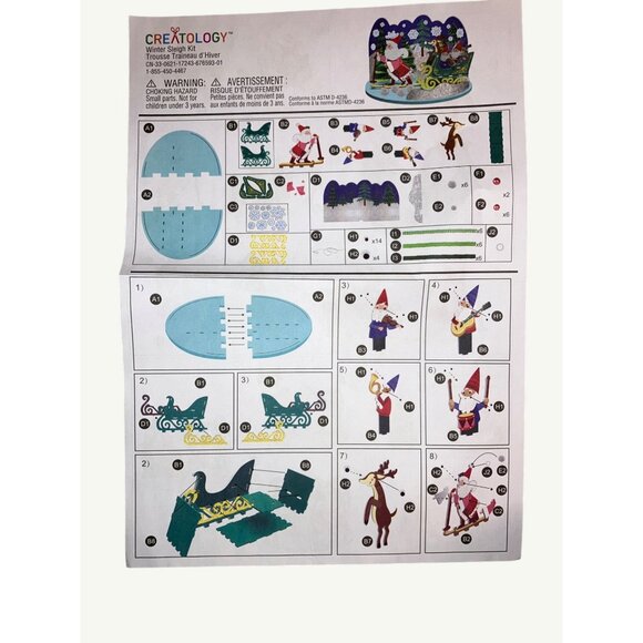 Creatology Winter Sleigh Kit 3D Structure 6+ Years - Picture 7 of 9